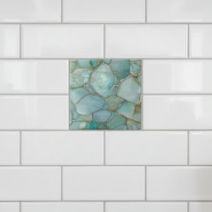 Azulejo Mosaico Dorado Agata Aqua Costero