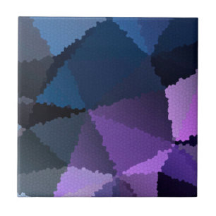 Azulejo Mosaico en colores azul y rosa