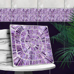 Azulejo Mosaico espiral - Ametismo en perla<br><div class="desc">Mosaico espiral - Ametismo en perla</div>