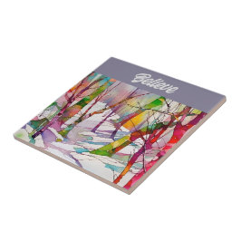 Azulejo mosaico fino de arte "creer"