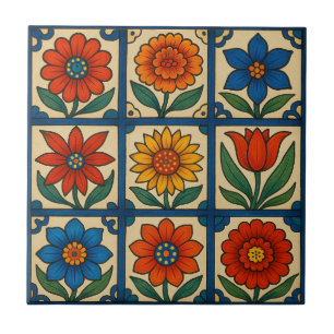 Azulejo Mosaico floral