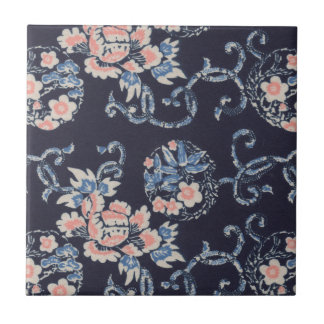 Azulejo Mosaico floral japonés vintage