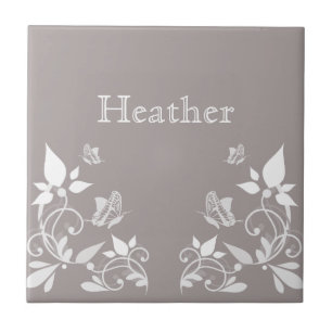 Azulejo Mosaico floral marfil