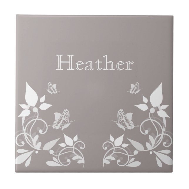 Azulejo Mosaico floral marfil (Frente)