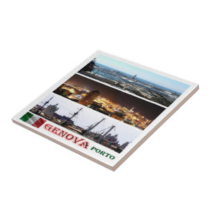 Azulejo Mosaico GENOA LGR146, Puerto, Italia,