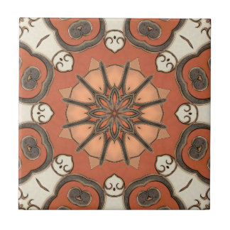Azulejo Mosaico geométrico de abstracto floral mediterráne