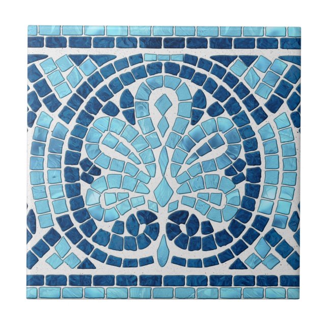 Azulejo Mosaico griego borde mosaico (Frente)