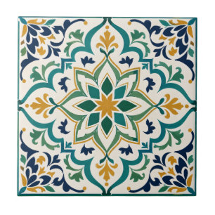 Azulejo Mosaico Lujoso Geométrico Andaluz Argelino