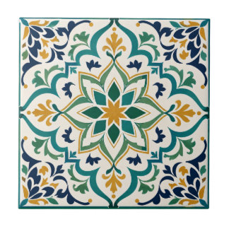 Azulejo Mosaico Lujoso Geométrico Andaluz Argelino