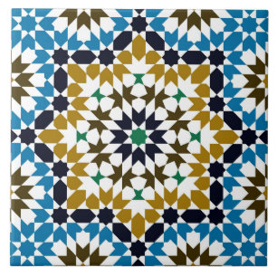 Azulejo Mosaico marroquí patrón geométrico tradicional
