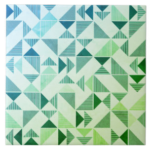 Azulejo Mosaico moderno Triángulo Geométrico Tile Cerámico