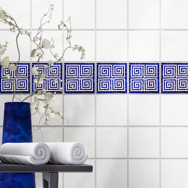 Azulejo Mosaico quebrado de la llave del meandro griego (Subido por el creador)