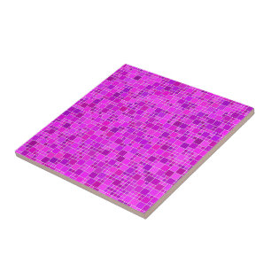 Azulejo Mosaico rosa morado - Hermoso resumen - Moda