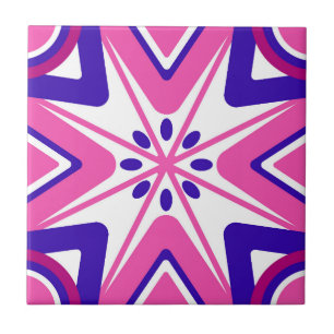 Azulejo Mosaico Rosa Portugués Mediterráneo
