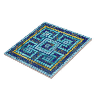 Azulejo Mosaico Tile Griego Meander Key