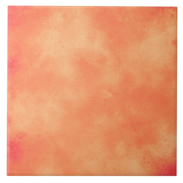 Azulejo Mosaico tropical de cerámica de atardecer (Frente)