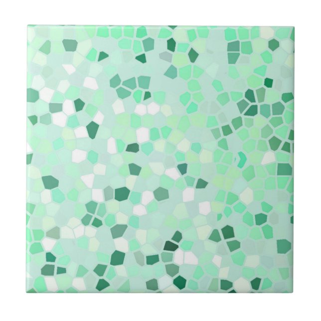 Azulejo Mosaico verde de Mint (Frente)