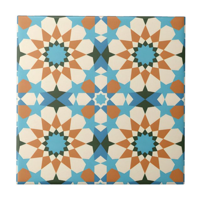 Azulejo mosaicos clásicos del medio oriente (Frente)