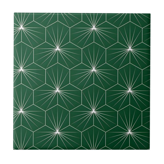 Azulejo mosaicos de césped verde estrella (Frente)