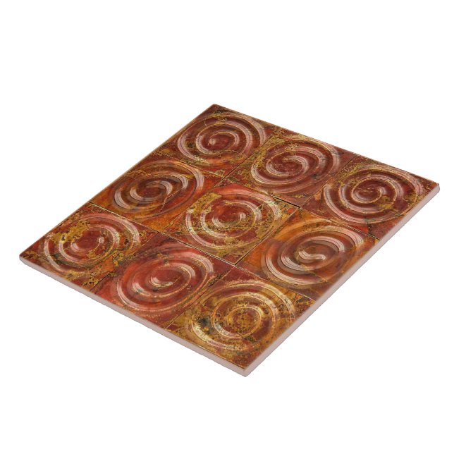 Azulejo Mosaicos de espiral de cobre (Lado)
