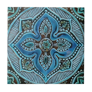 Azulejo mosaicos de patrones de blus de mostaza