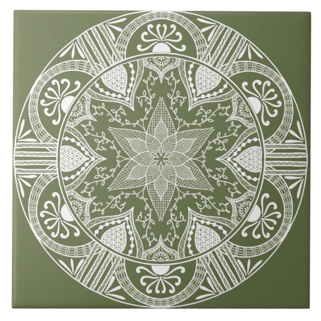 Azulejo Moss Mandala (Frente)