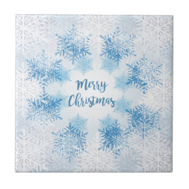 Azulejo MOSTRAR FLAKES PATRÓN Feliz Navidad