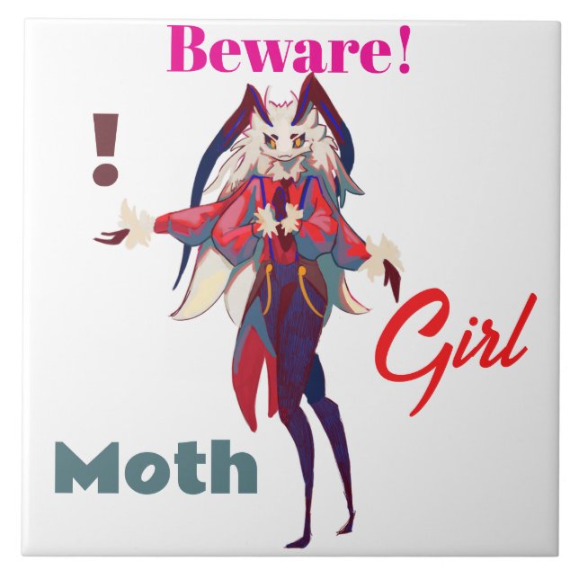 Azulejo Moth girl anime (Frente)