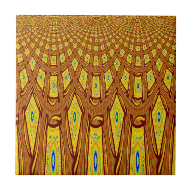 Azulejo Motismo tribal africano (Frente)