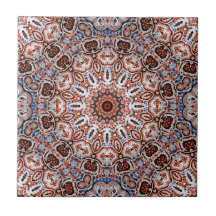 Motivo de Mandala de Tonos Neutros