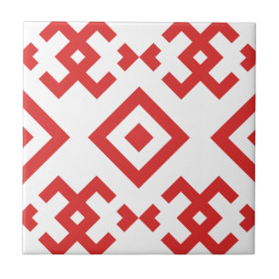 Azulejo motivo simétrico geométrico tradicional de inspira