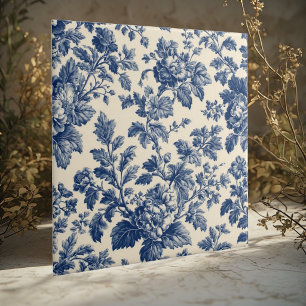 Azulejo Motivos Florales Pastorales De Toile De Jouy  