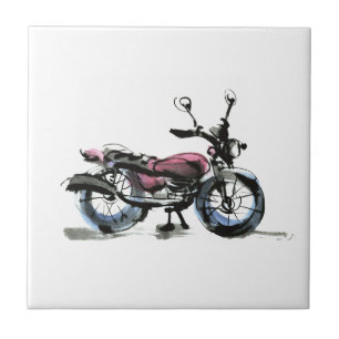 Azulejo Motocicleta