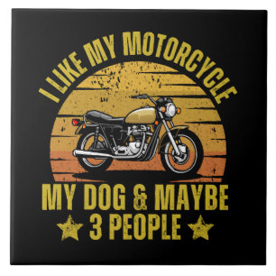 Azulejo Motocicleta de perro