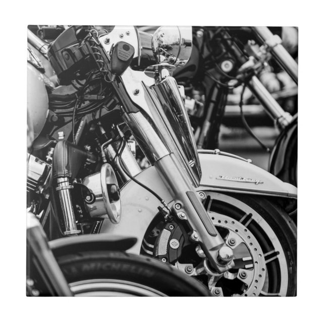 Azulejo Motocicleta Motociclista Rider (Frente)