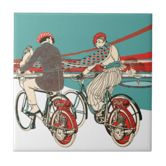 Azulejo Motociclismo Art Deco