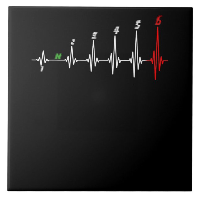 Azulejo Motocross de motocicleta de velocidad de latido (Frente)