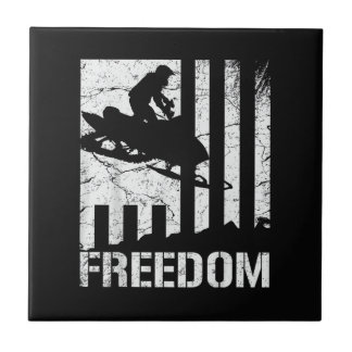 Azulejo Motonieve Motonieve Libertad Bandera