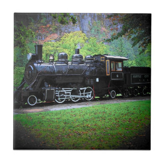 Azulejo Motor de tren retirado nº 6 de Seattle