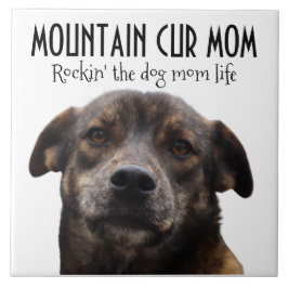 Azulejo Mountain Cur Mom Ceramic Tile
