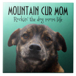 Azulejo Mountain Cur Mom Ceramic Tile