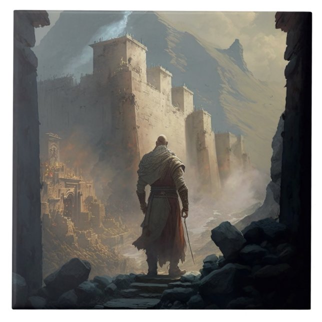 Azulejo Mountain Town Siege (Frente)