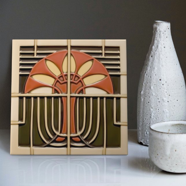 Azulejo Movimiento de artesanía florística abstracta de me (Subido por el creador)