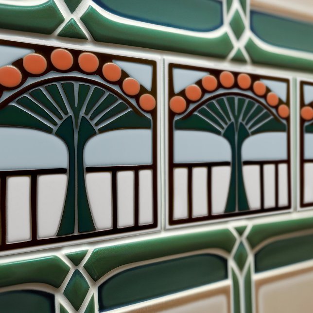 Azulejo Movimiento de artesanías de artes simétricas de fl (Subido por el creador)