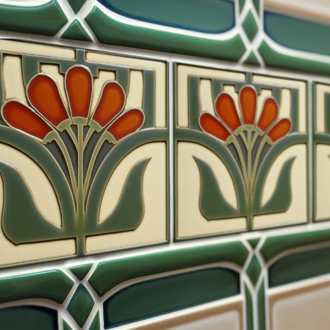 Azulejo Movimiento de artesanías de artes simétricas de fl (Subido por el creador)