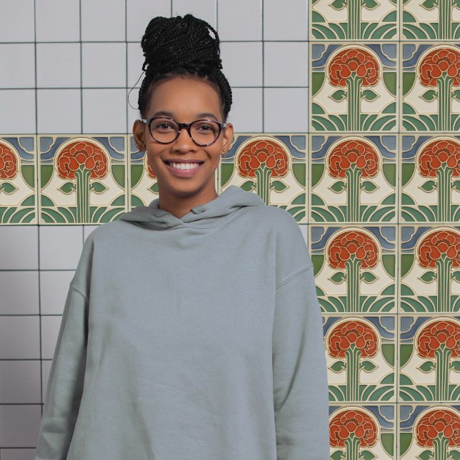 Azulejo Movimiento de artesanías de artes simétricas de fl (Subido por el creador)