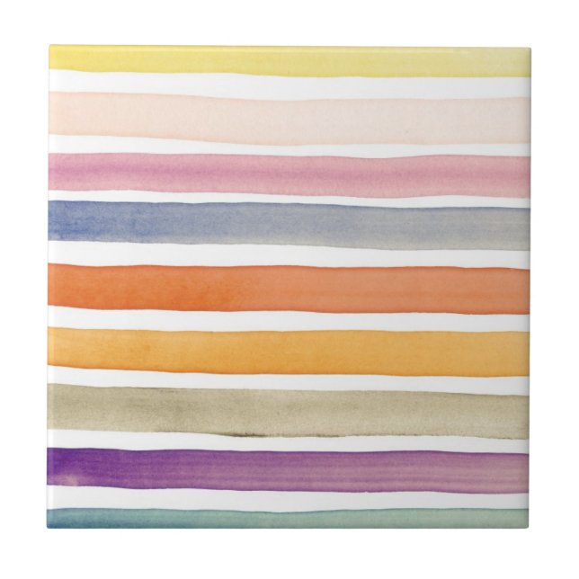 Azulejo Movimientos pintados a mano del cepillo de la (Frente)