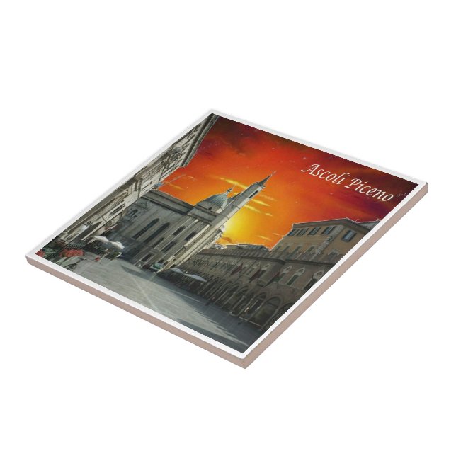 Azulejo MRC024 ASCOLI PICENO, Sunset, Italia, (Lado)
