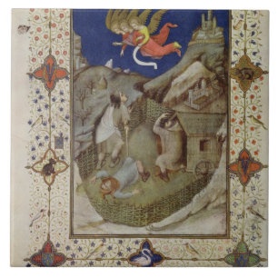 Azulejo Ms 11060-11061 horas de Notre Dame: Tercerola,