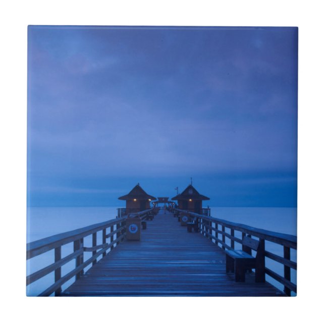 Azulejo Muelle de Nápoles, amanecer (Frente)